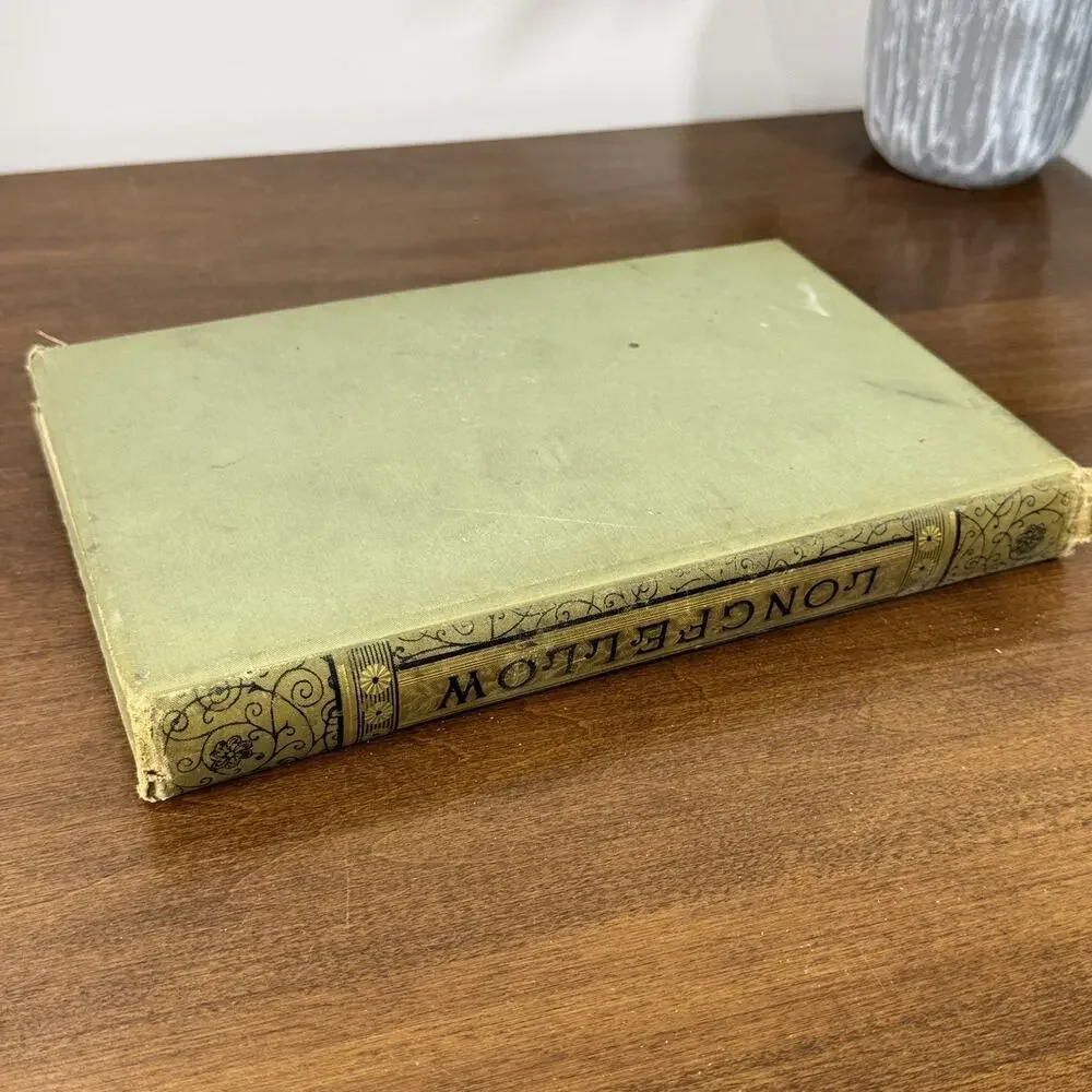 Antique Henry Wadsworth Longfellow Decorative Cloth Hardcover Victorian 1891